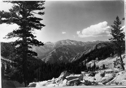 Misc. Mountains, Goat Mountain from Sphinx Creek. South Fork Kings River Canyon