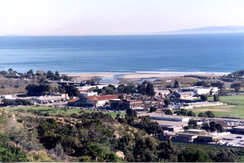 View of the civic center area of Malibu from the knolls