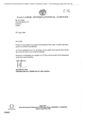 [Letter from Norman BS Jack to M Clarke regarding Business Man cigarette order]
