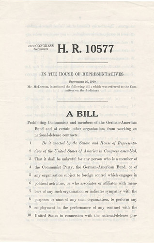 Page, House of Representatives bill HR 10577, 1940