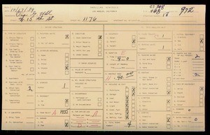 WPA household census for 1176 W 15TH, Los Angeles County