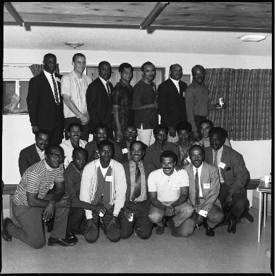 Group photograph of members of the Black Firemen's Association