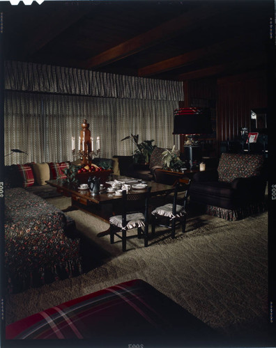 Herrscher, Edmond E. and Dorothea, residence. Living room