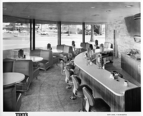 Corner and Counter Seating at Tiny's Drive-In in San Jose