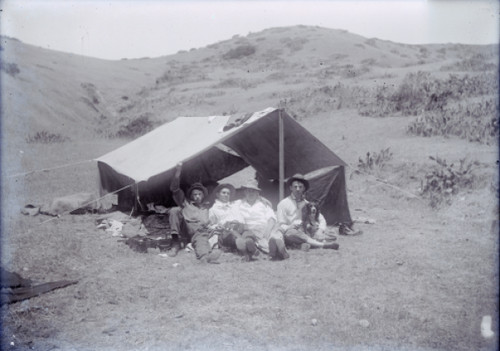 Men Camping on Channel Islands