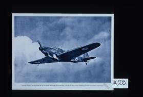 O Fulmar Fairey - um dos avioes de caca de grande velocidade da Marinha Real - munido do motor Merlin Rolls-Royce usado nos Spitfires e Hurricanes