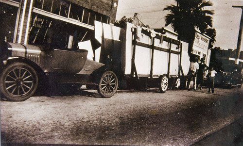 Photograph of a trailer used to haul gliders from shop to meeting