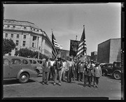 Longshoremen's Union members in parade, California Labor School