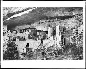 View of the Cliff Palace at Mesa Verde (now a national park), Colorado, ca.1900