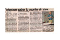 Volunteers gather to organize air show
