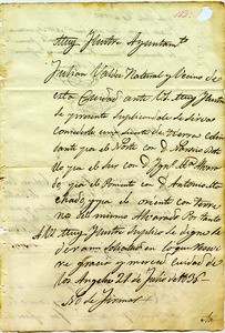 Petition of Julian Valdez for parcel of land, 1836