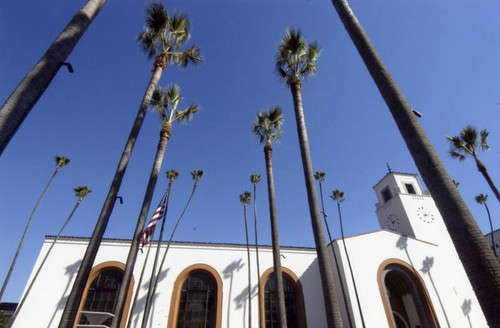 Union Station and palm trees