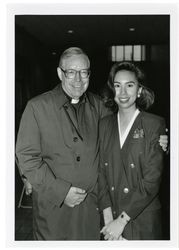 Donald Merrifield, S.J., and ASLMU president Frances Young