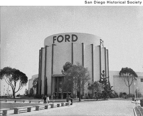 Exterior of the Ford Building at the 1935 Exposition