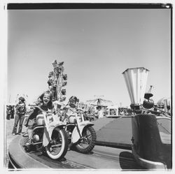 Carnival rides at the Sonoma-Marin Fair, Petaluma, California, 1978