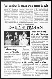 Daily Trojan, Vol. 60, No. 93, March 19, 1969