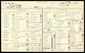 WPA household census for 921 W 82ND ST, Los Angeles County