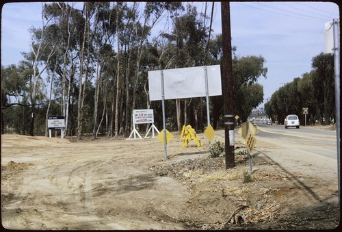 Miramar Road looking east from future intersection with North Torrey Pines Road