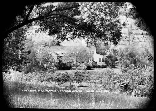 Ranch Home of Clark Gable and Carole Lombard, Encino, Cal