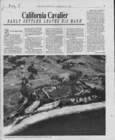 California Cavalier: Early settler leaves his mark