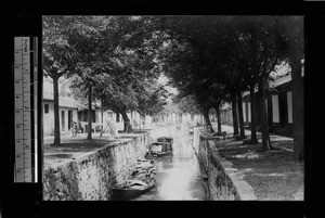 Canal in village outside of Wuxi, China, ca.1921