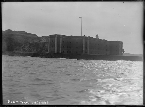Fort Point from north, San Francisco. [negative]