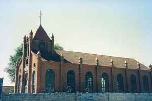 Den nye kirke i Kwandian. September 1993