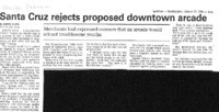 Santa Cruz rejects proposed downtown arcade