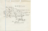 Letter from [George] Toshiro Kuritani to Mr. G [George] H. Hand, Chief Engineer, Rancho San Pedro, March 22, 1924
