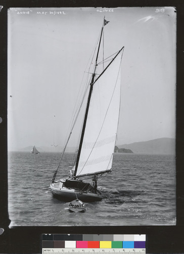 Stern view of Annie (yacht). [photographic print]