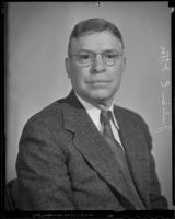 Head shot of Julian E. Itter, past-president of the Mining Association of the Southwest, San Bernardino, 1936