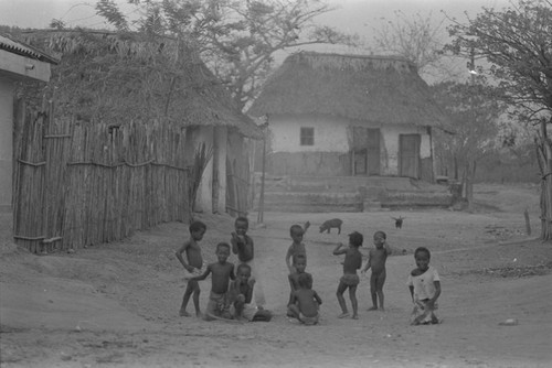 Children playing in the street, San Basilio del Palenque, ca. 1978