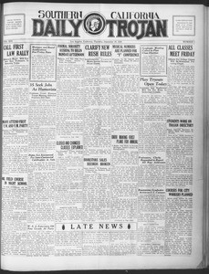 Southern California Daily Trojan, Vol. 21, No. 3, September 19, 1929