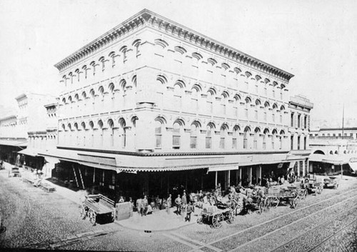 [Niantic Hotel, northwest corner of Clay and Sansome streets]