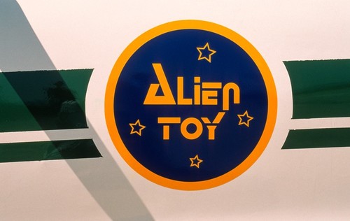 Alien Toy UCO (Unidentified Crusing Object): detail of "Alien Toy" logo