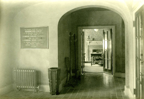 Inside Harwood Court, Pomona College