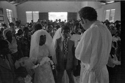 Priest celebrating a wedding, San Basilio de Palenque, 1975