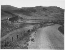 Tiburon Highway at trestle underpass, 1931