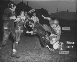 Leghorns beat San Jose 25-7, Petaluma, California, Nov. 19, 1950