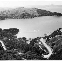 Aerial view of Angel Island in the San Francisco Bay. One of California's many state parks