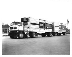 Petaluma Co-operative Creamery tractor-trailer, Petaluma, California, 1963