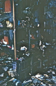 DMS Bookshop burned Down during demonstration on June 17. 1967