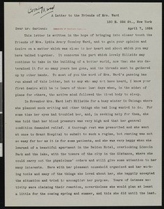 Allen Eaton, letter, 1924-04-07, to Hamlin Garland