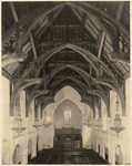 [Interior general view of ceiling, nave, and chancel Methodist Episcopal Church, Highland Ave., Hollywood]