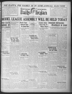 Daily Trojan, Vol. 20, No. 109, March 21, 1929