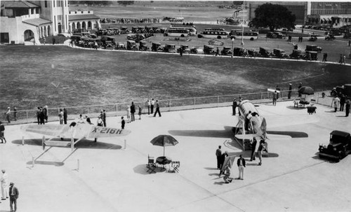 United Airport. Part of the festivities during the opening week of operation, May 1930