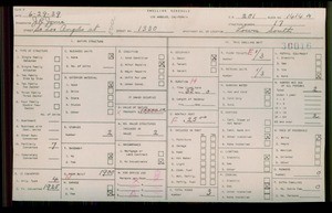 WPA household census for 1330 S LOS ANGELES S, Los Angeles