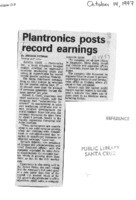 Plantronics posts record earnings