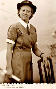 Annelise Vamberg (Andersen), b. 1924. Nursing training, Aarhus, 1945-48. Queens District Nurse