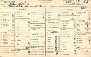 WPA household census for 1214 WEST 256TH STREET, Los Angeles County